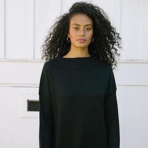 Tradlands HAVEN MOCK NECK SWEATER Black